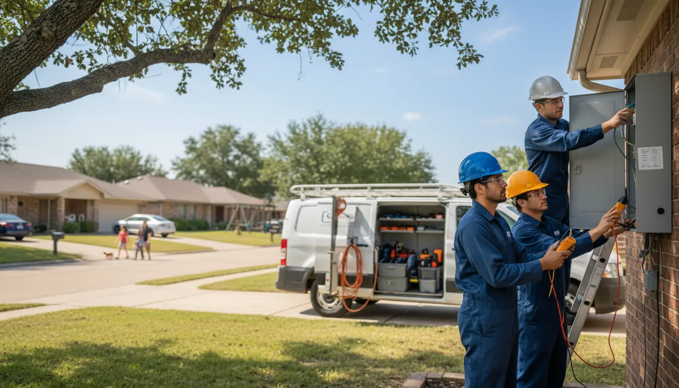 Certified electrician providing emergency electrical services in Hector, MN